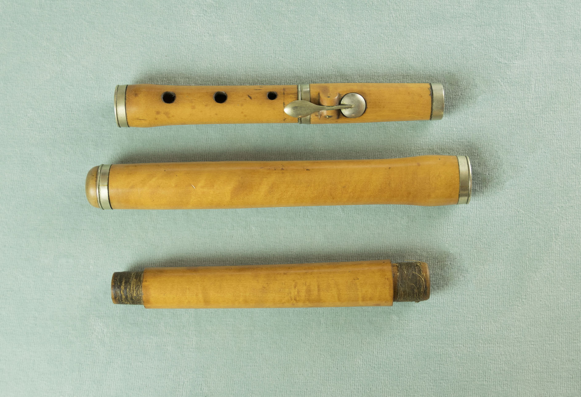 Flute In Paper Box 1key Boxwood Flute.